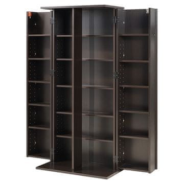 VEVOR Omara za shranjevanje medijev 610x368x1270 mm rjava