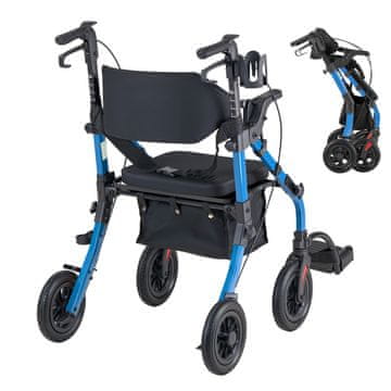VEVOR Hodalec z ročaji in transportni stol, 1070x730x920 mm, zložljiv