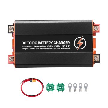 VEVOR Polnilec baterij DC na DC 520W 40A 12V 24V hitro polnjenje