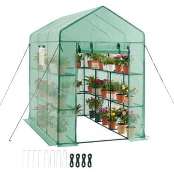 VEVOR Zelena hiša Walk-In 137x206x196 cm