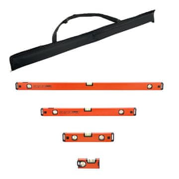 VEVOR Komplet nivo orodij 4-delni 120x300x600x1000 mm črno oranžen