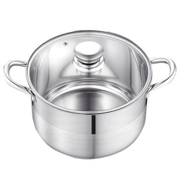 VEVOR Lonec za kuhanje 7.6 L 24x14 cm iz nerjavečega jekla