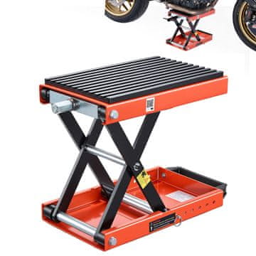 VEVOR Dvigalo za motorno kolo, škarjasti dvig, 490x245x105 mm, nosilnost 680 kg