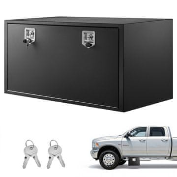 VEVOR Orodna škatla za tovornjak 1219x609x609 mm črna
