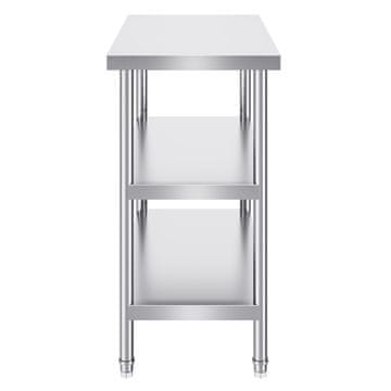VEVOR Miza za pripravo hrane 45.7x91.4x86.4 cm iz nerjavečega jekla