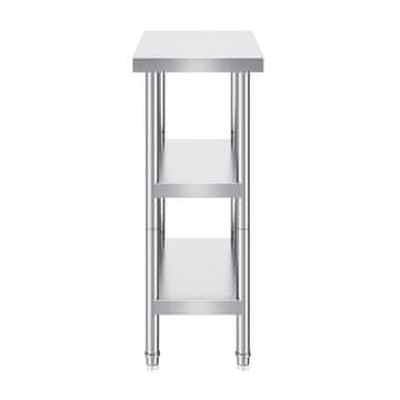 VEVOR Pripravljalna miza za hrano 35.6x61x86.4 cm iz nerjavečega jekla