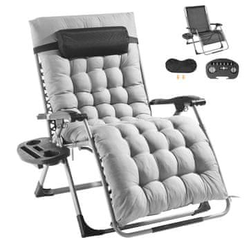 VEVOR Stol za ničelno gravitacijo 865x825x1110 mm Siva