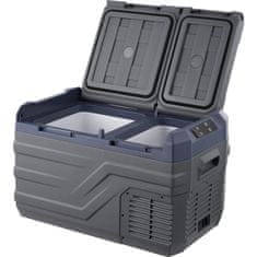 VEVOR Avtomobilski hladilnik 25 L, prenosni zamrzovalnik z dvema conama, nastavljiv, 61.8x37.6x37.2 cm