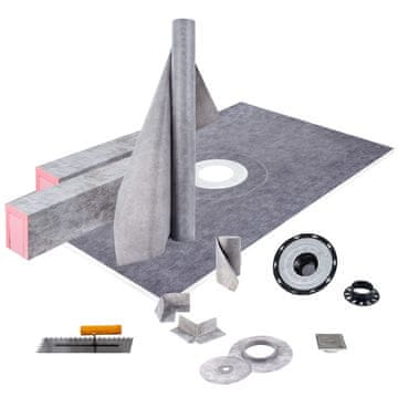 VEVOR Komplet za rob prhe 965.2x1524 mm siva