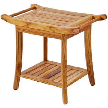 VEVOR Tuš klop 56x36.5x47 cm rjava
