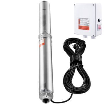 VEVOR Potopna črpalka za globoke vrtine 2200W, pretok 9.8 m³/h, tlak 144 m, višina 19.4 m, kabel