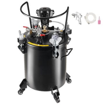 VEVOR Razpršilna barva, tlačni lonec 30 L, 70 psi, nastavljiv tlak, samodejno mešanje