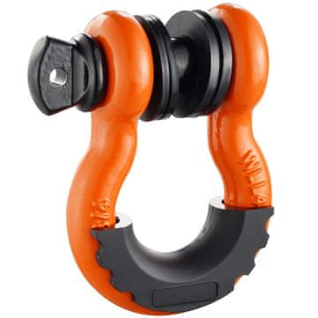 VEVOR D-obročna sponka 19 mm z vijakom 22.2 mm, oranžna