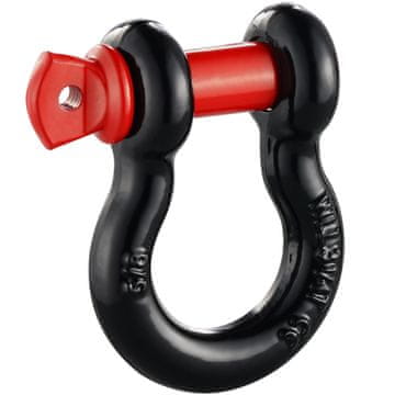 VEVOR D-obročna spona 15.9 mm s 19 mm vijakom črna