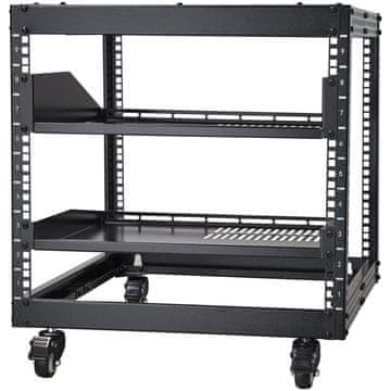 VEVOR Strežniški regal 4-stebrični odprti okvir 510x585x560 mm nastavljiva globina