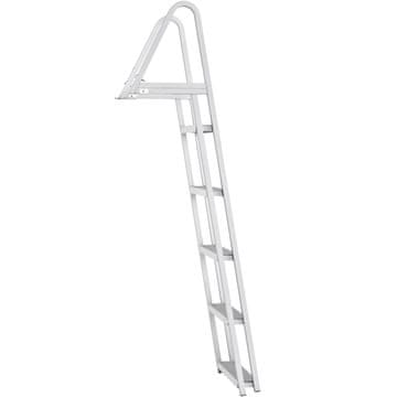VEVOR Pristaniška lestev 5 stopenj Odstranljiva 61x45.5x182.5 cm Proti drsenju