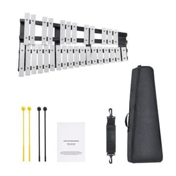 VEVOR Ksilofon Glockenspiel 30 ton 57x32.5x5 cm komplet tolkal