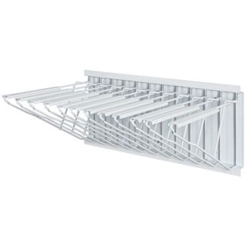 VEVOR Stenski regal za shranjevanje načrtov 60.5x26.5x37 cm, bel