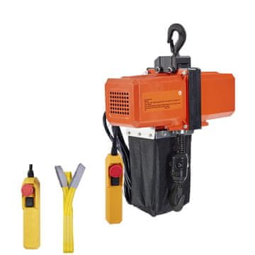 VEVOR Električni verižni dvigalo 380x208x510 mm 499 kg nosilnost 457.2 cm dvigovanje