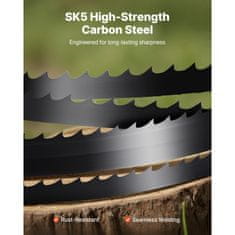 VEVOR Trak žaga rezilo 1511x6.35 mm 6 TPI ogljikovo jeklo