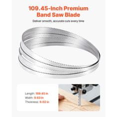VEVOR Trak za tračno žago 2780x16x0.5 mm 4 TPI
