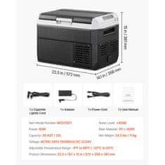 VEVOR Avto hladilnik 25L 57.2x35.8x38.1 cm prenosni
