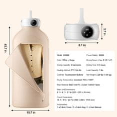 VEVOR Sušilnik za oblačila GR889 205x205x95 mm Bež