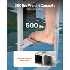 VEVOR Priključna lestev 4 stopnice 350x80 mm 227 kg snemljiva