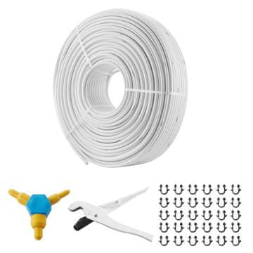 VEVOR PEX AL PEX cev 300 m x 16 mm x 2 mm bela
