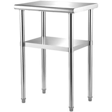 VEVOR Pripravljalna miza 61x46x91 cm srebrna nastavljiva