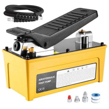VEVOR Zračno hidravlično črpalko 1.6 L rezervoar 262x136x186 mm rumena