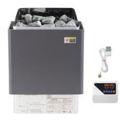 VEVOR Električni suhi grelnik za savno 9KW, nerjaveče jeklo, 41x28x57 cm