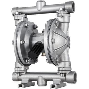 VEVOR Dvojna membranska črpalka QBK-15P 11.36 L/min Nerjaveče jeklo PTFE membrana