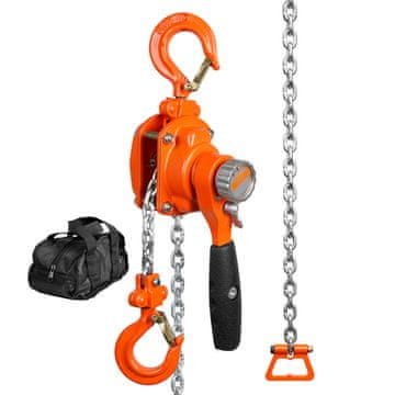 VEVOR Ročni verižni dvigalo 1.5 m 0.25 T 2.6 kg jeklo
