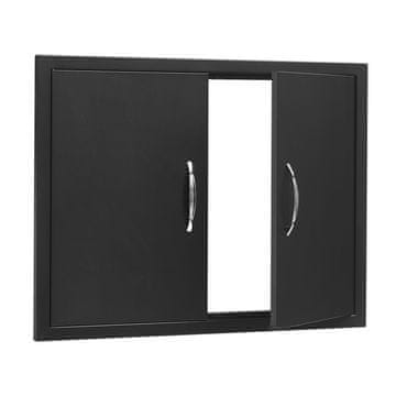 VEVOR Vrata za dostop do žara 788x610 mm črna