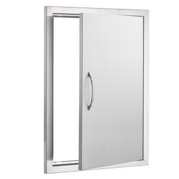 VEVOR Vrata za dostop do žara 508x686x46 mm barva nerjaveče jeklo