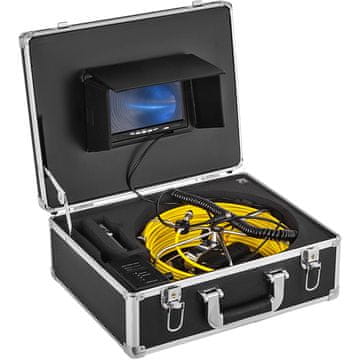 VEVOR Kamera za inšpekcijo kanalizacije, 7-palčni monitor, 50 m, DVR, vodoodporna, 8G SD kartica