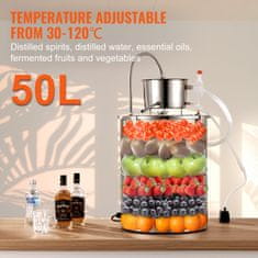 VEVOR Destilator vode za eterična olja 49.2L 42.4x42.4x84 cm