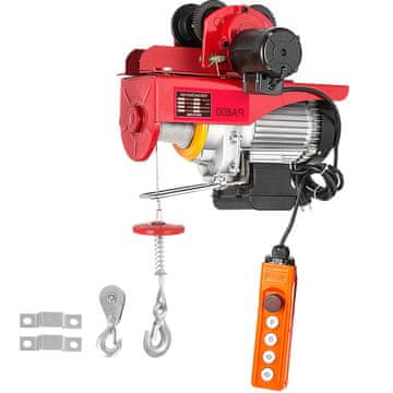 VEVOR Električni dvigalo z jekleno vrvjo in vozičkom PA1000 50x18x41 cm 1000 kg