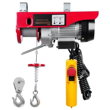 VEVOR Električni dvigalo 350x135x160 mm, nosilnost 249.5 kg, dolžina žične daljinske upravljalke 427 cm