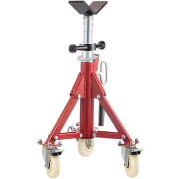 VEVOR Stojalo za cevi nastavljive višine V glava 50.5x93.5 cm jeklo zložljivo