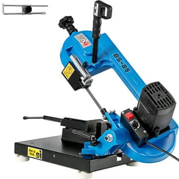 VEVOR Kovinska tračna žaga BS-85 85x105 mm Namizna nastavljiv kot rezanja