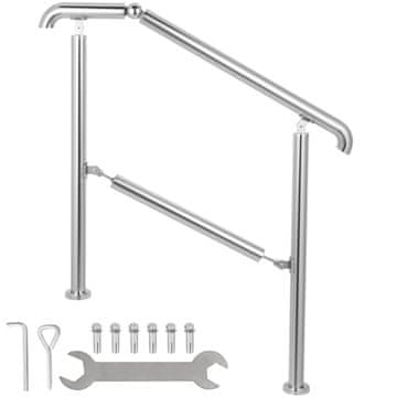 VEVOR Ograja BXG-5STEP 161x86 cm Srebrna