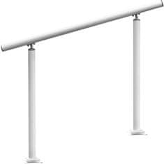 VEVOR Zunanja ograja za stopnice, 91x91 cm, bela
