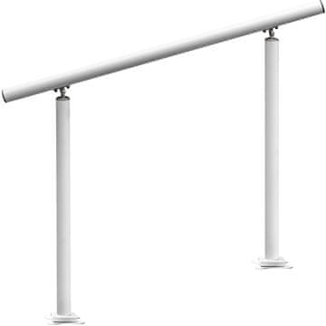 VEVOR Zunanja ograja za stopnice, 91x91 cm, bela