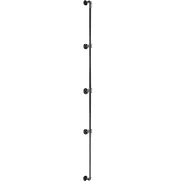 VEVOR Ograja za stopnice 396.2 cm črna