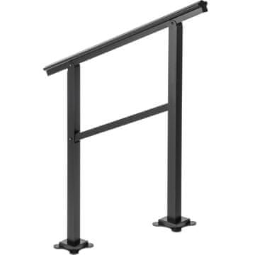 VEVOR Ograja za stopnice LZHG-3FT 91.4x88.9 cm Črna