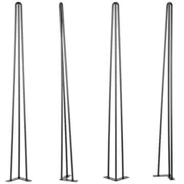 VEVOR Noge za mizo Hairpin 76.2 cm črne, komplet 4 kosov