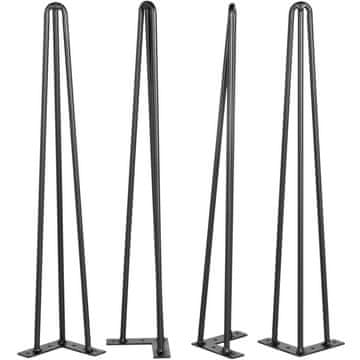 VEVOR Noge za mizo Hairpin 55.9 cm črne barve