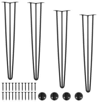 VEVOR Noge za mizo Hairpin 71 cm črne barve